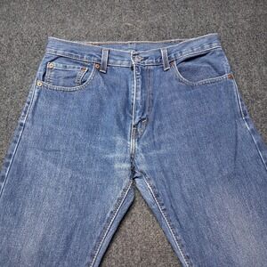 Levi 517 Blue Jeans Men Sz 32x32 Slim Fit Bootcut Stone Wash Denim Pants